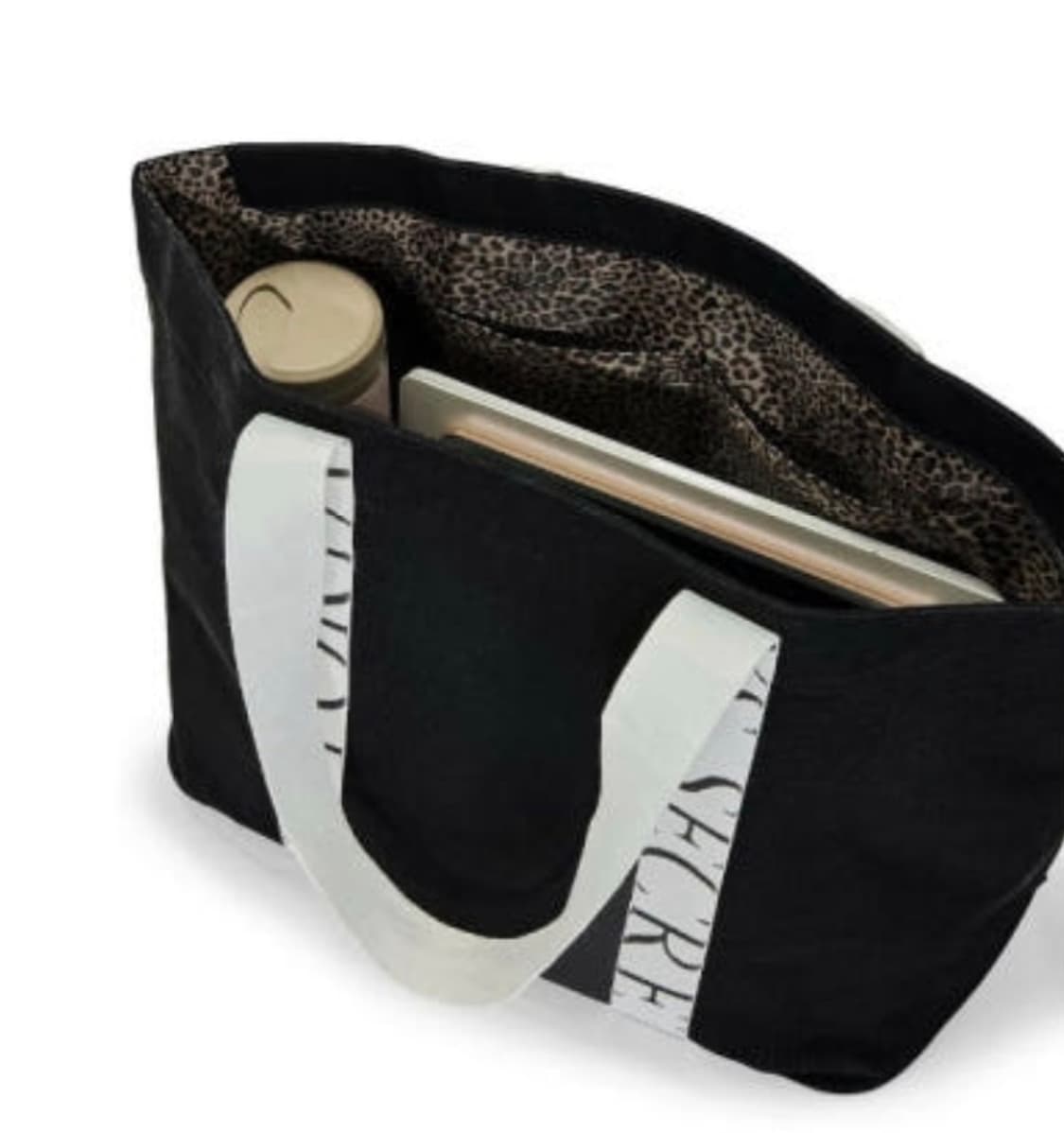 빅토리아시크릿 캔버스 토트백 블랙 시그니처로고라지에코백룰루레몬알로요가가방 상품이미지4