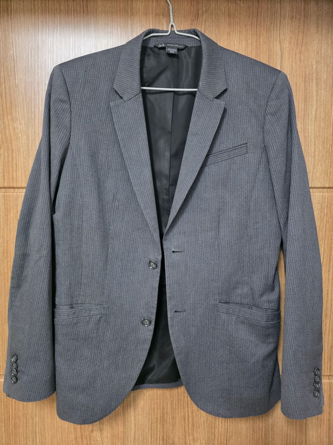 아르마니 익스체인지 헤링본 코튼 자켓 블레이저 38사이즈 상품이미지2