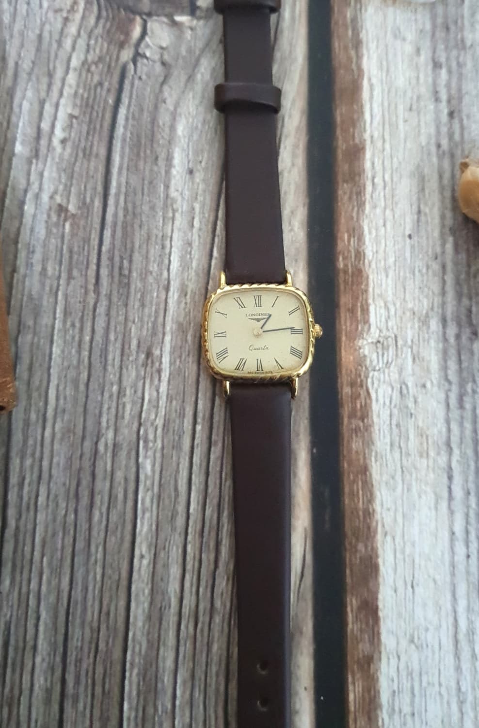 정품 론진 스퀘어 쿠션 케이스 드레스워치 상품이미지3