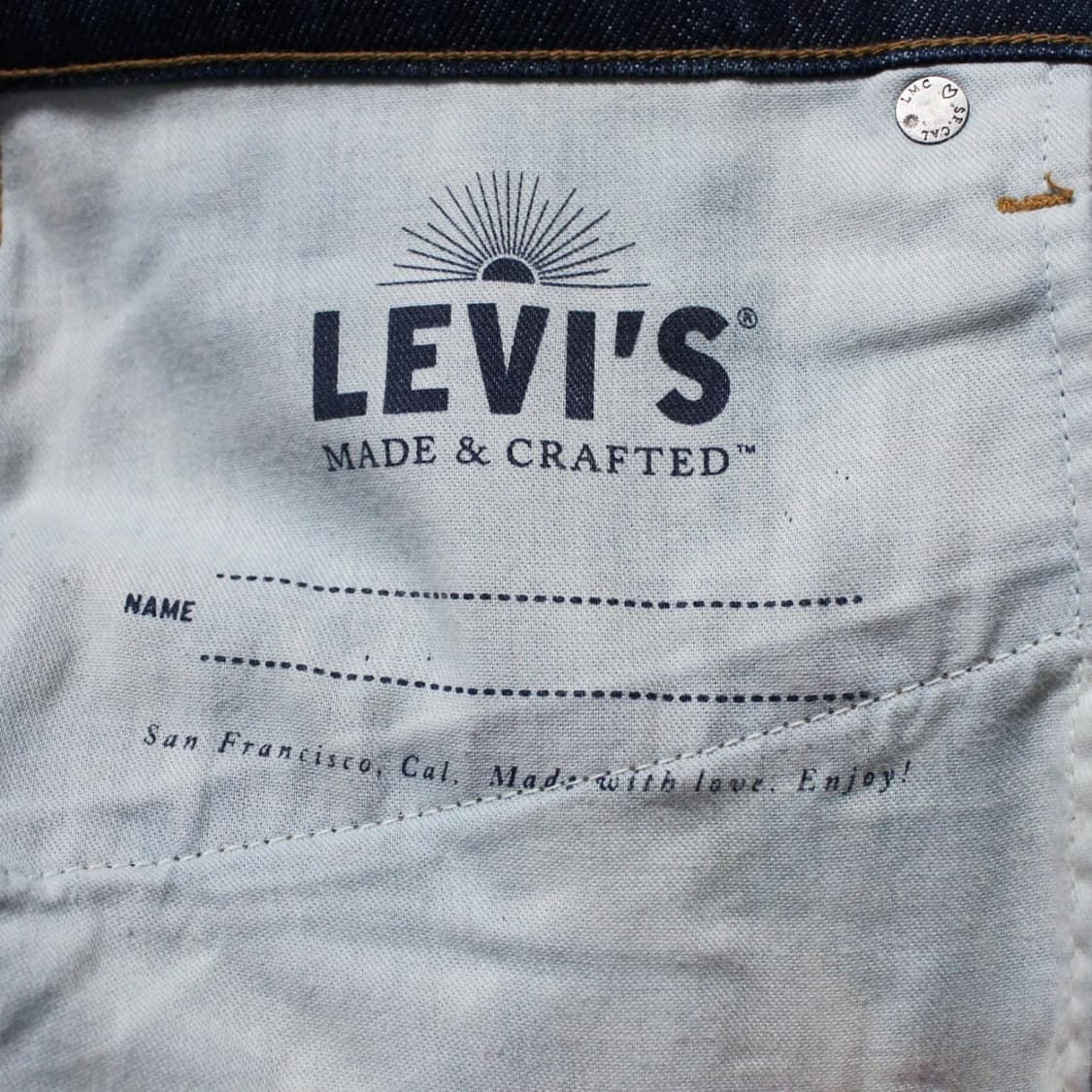Levi’s Made&Crafted 502 테이퍼드 일본판 다크 인디고 상품이미지9