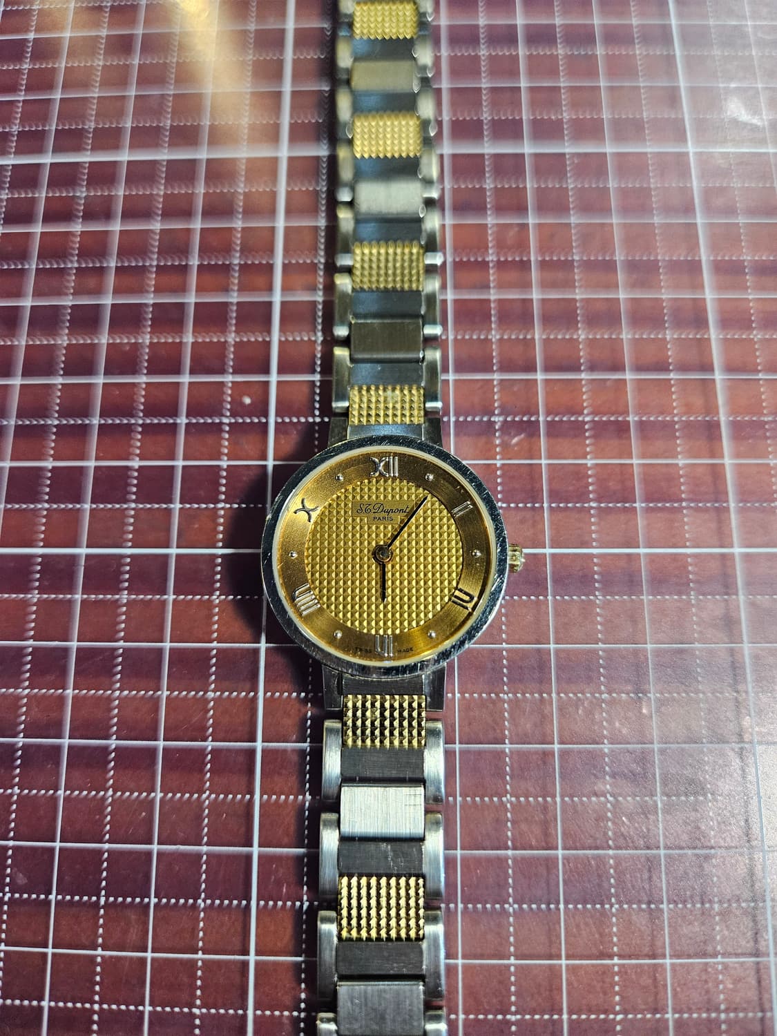 st듀퐁 스위스 메이드 쿼츠시계 여성 콤비 상품이미지3