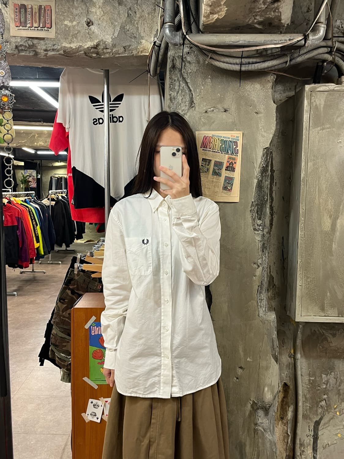 프레드페리 셔츠 화이트 M #csz1259 상품이미지2