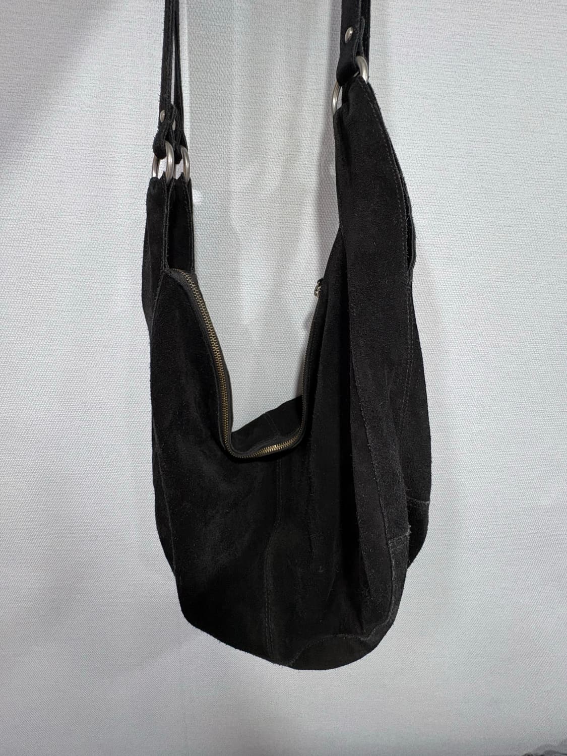 프리피플 로마 스웨이드 토트백 블랙 상품이미지4