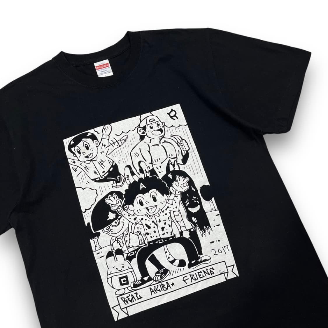 리얼 아키바 보이즈 크루 빈티지 다크 반팔 티셔츠 상품이미지2