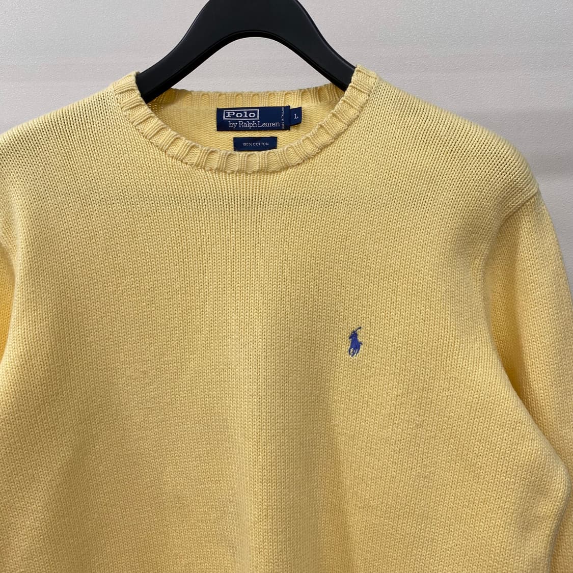 폴로 랄프로렌 코튼 니트 옐로우 상품이미지3