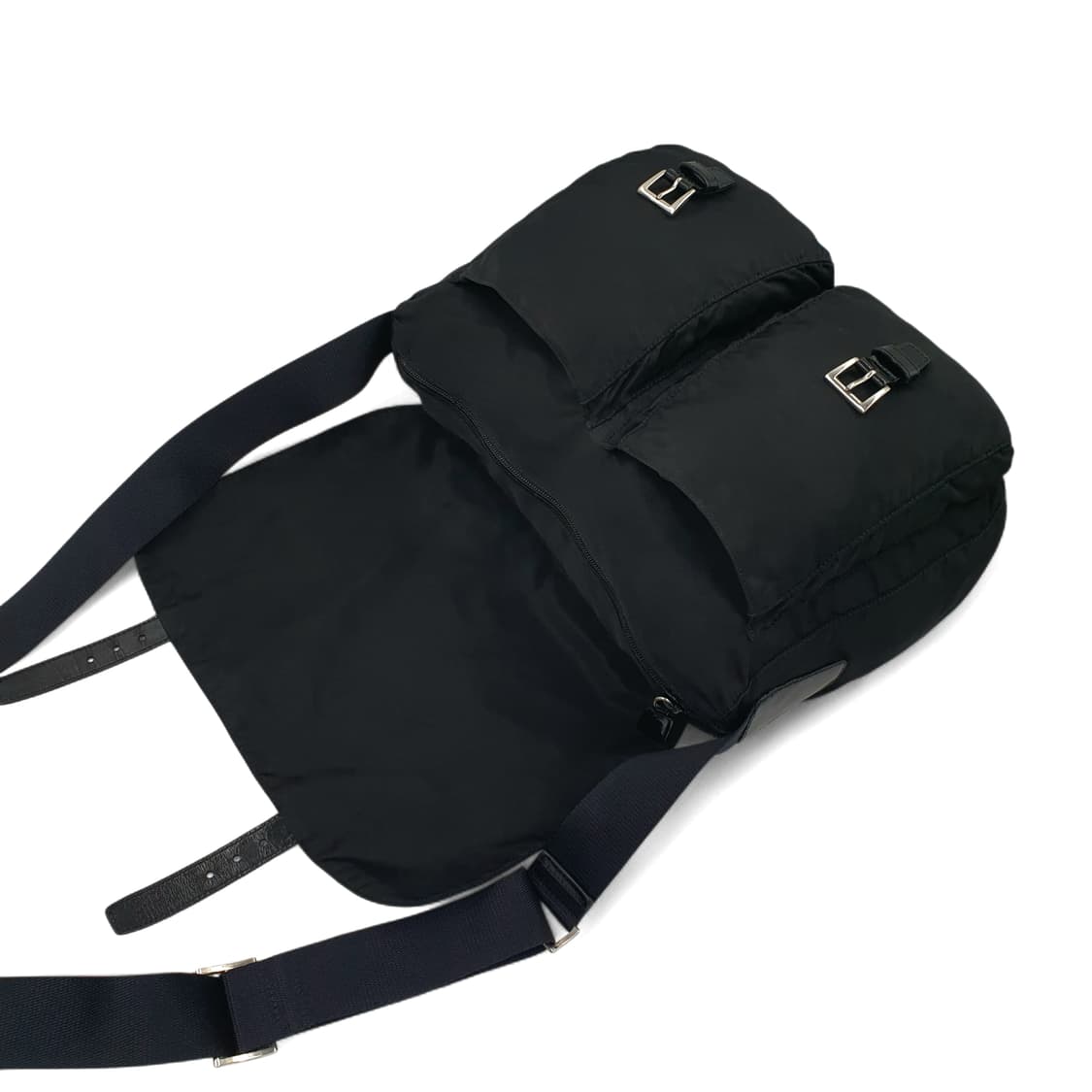 프라다 투포켓 블랙 메신저백 크로스백 숄더백 상품이미지4