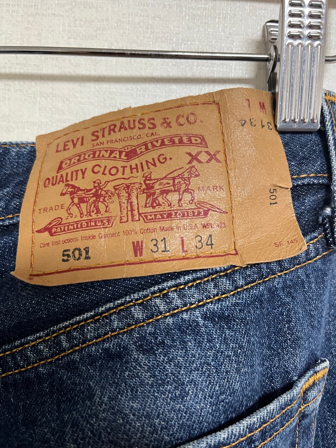 (31x34) 90’s 524공장 made in usa 리바이스 501 상품이미지3