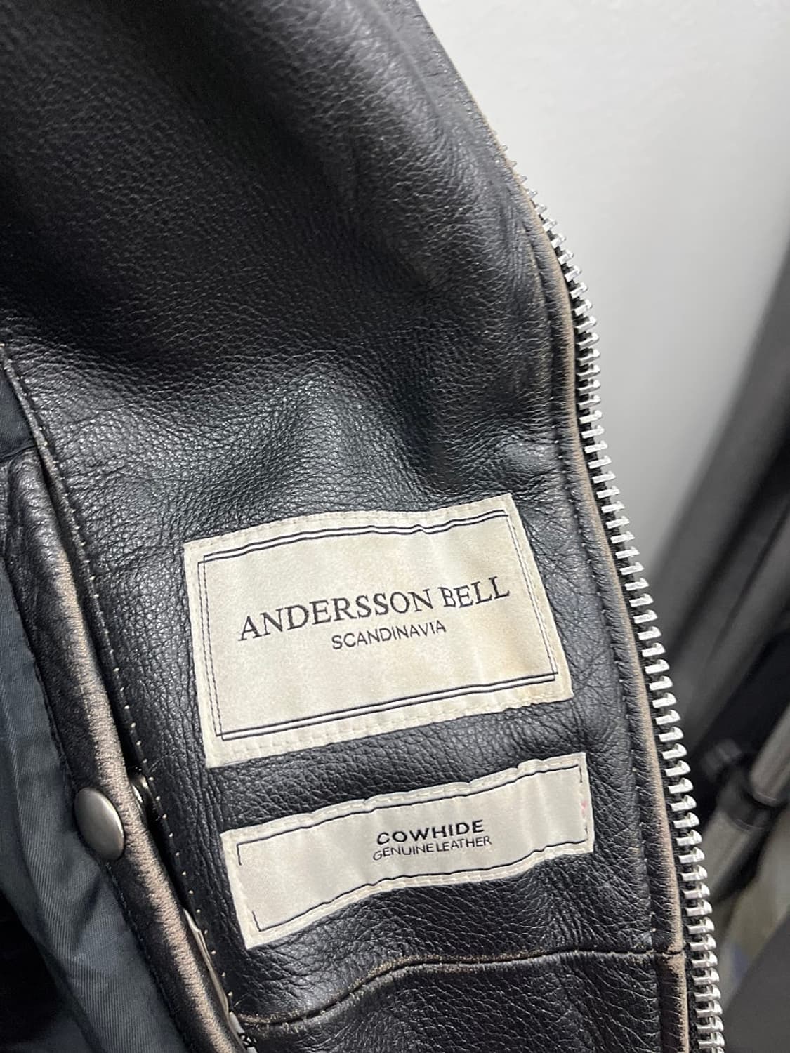 95) 앤더슨벨 소가죽 라이더자켓  상품이미지4