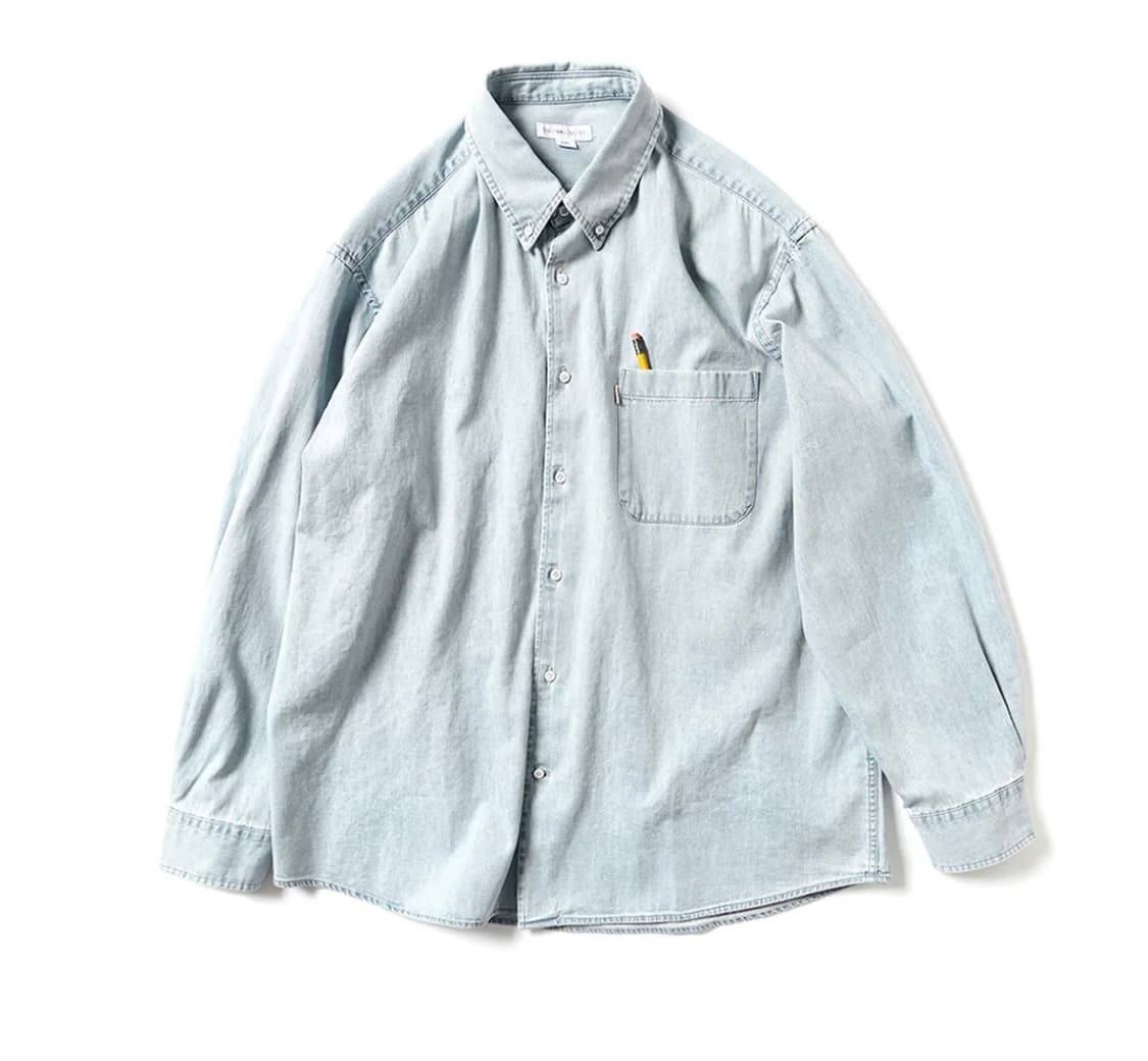 토마스모어 연청셔츠 m사이즈(100) 새상품 상품이미지4