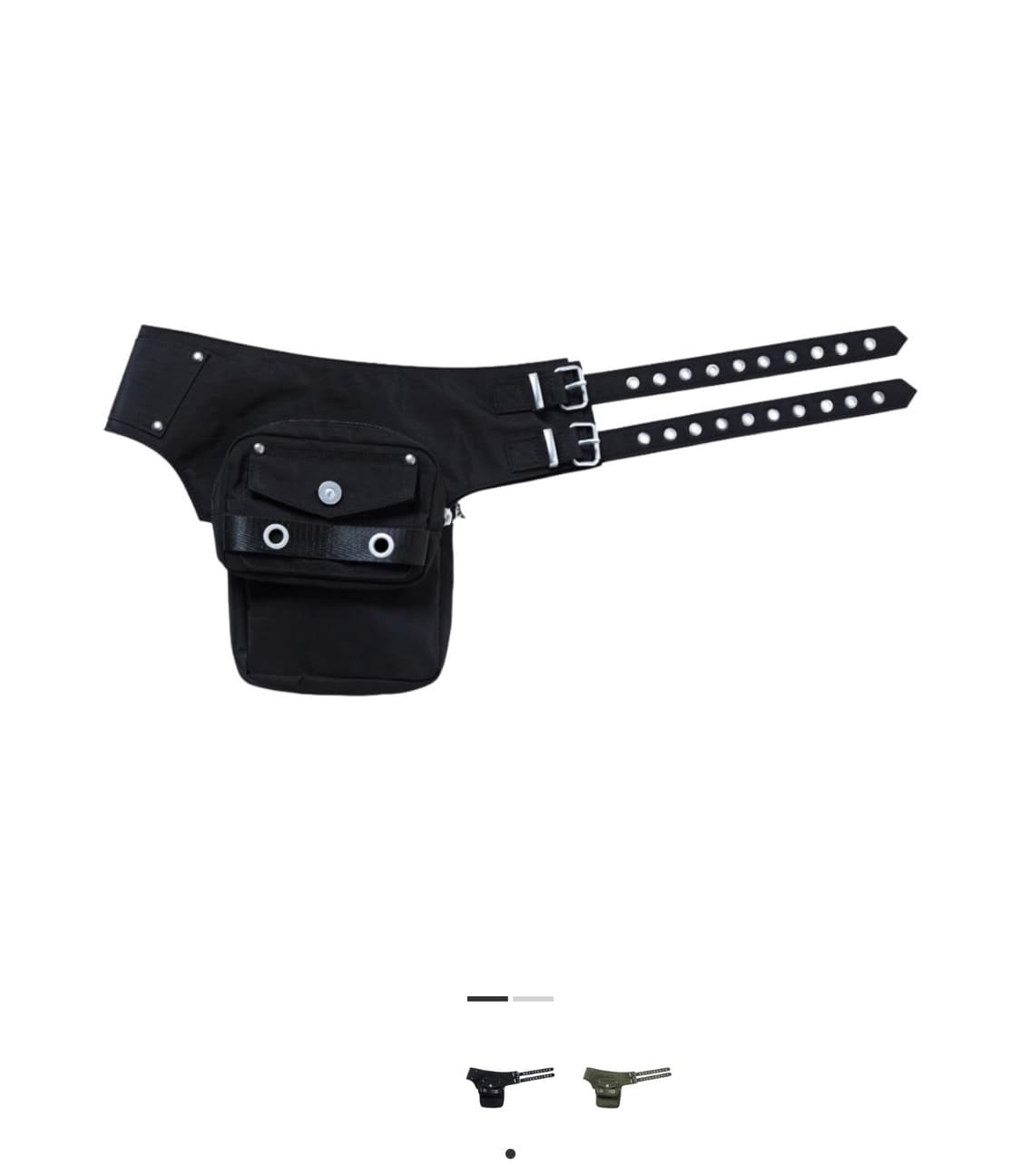 베이컨트 아카이브 파이퍼 와이드 힙색 벨트 블랙 구해요 상품이미지1