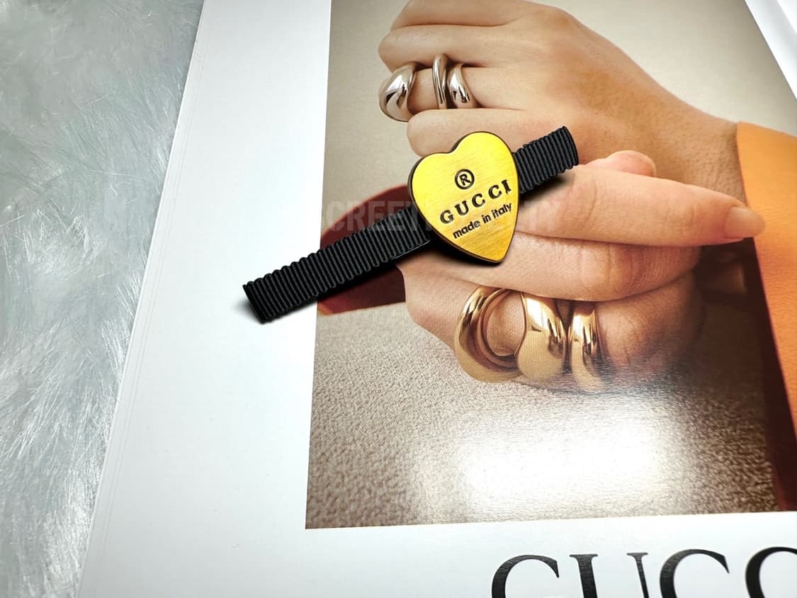 구찌 빈티지 헤어핀 골드 상품이미지2