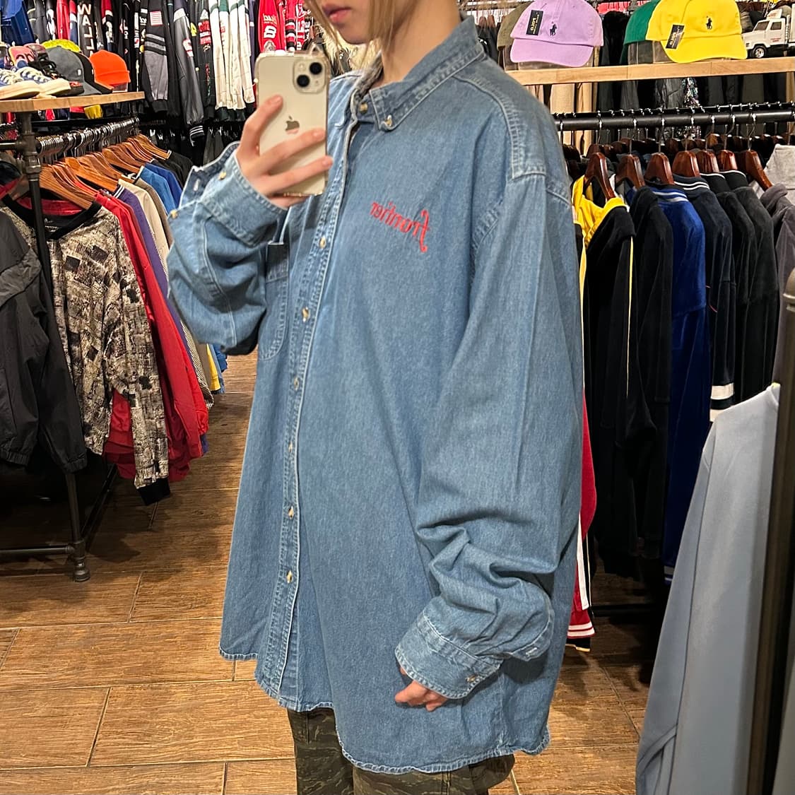 [HI] 칼하트 긴팔 데님 셔츠 블루 상품이미지4