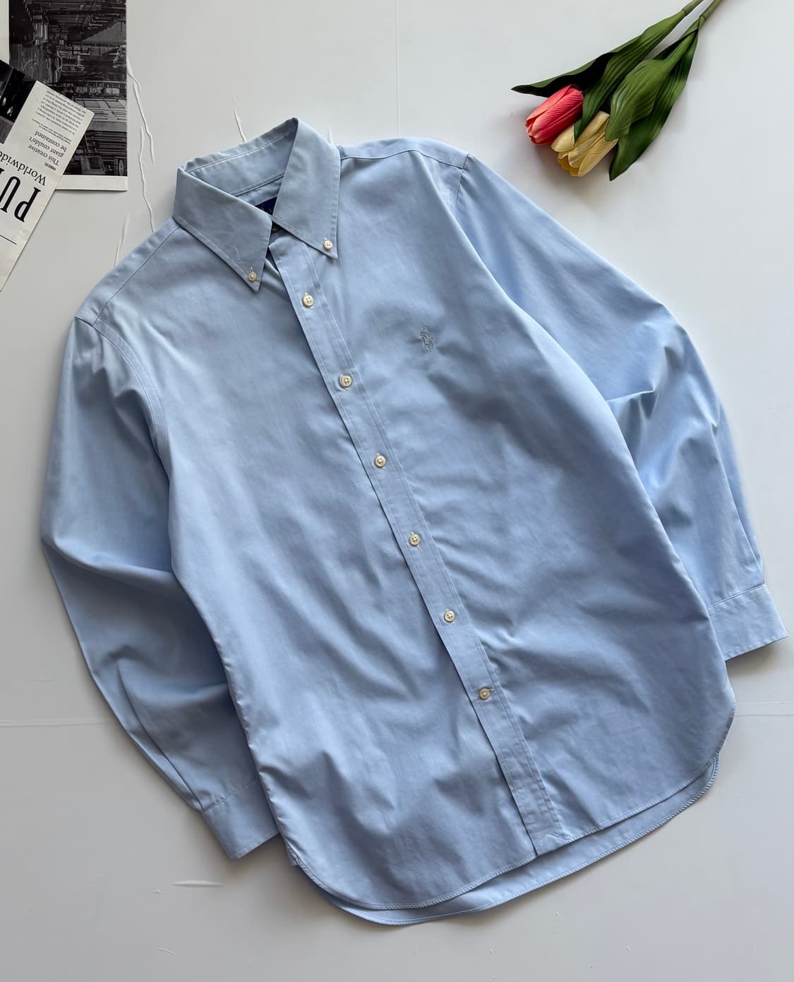 Polo 폴로랄프로렌 소라색 셔츠 상품이미지1