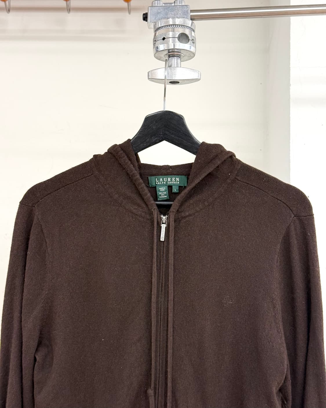 로렌 랄프로렌 브라운 니트 후드집업 상품이미지2