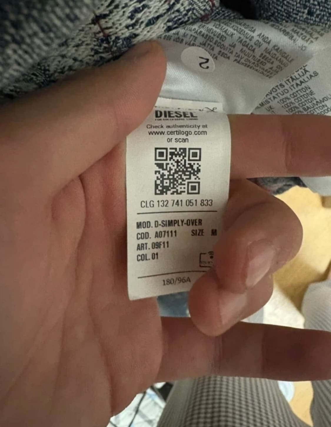 디젤  A07111 자켓 m사이즈 상품이미지5