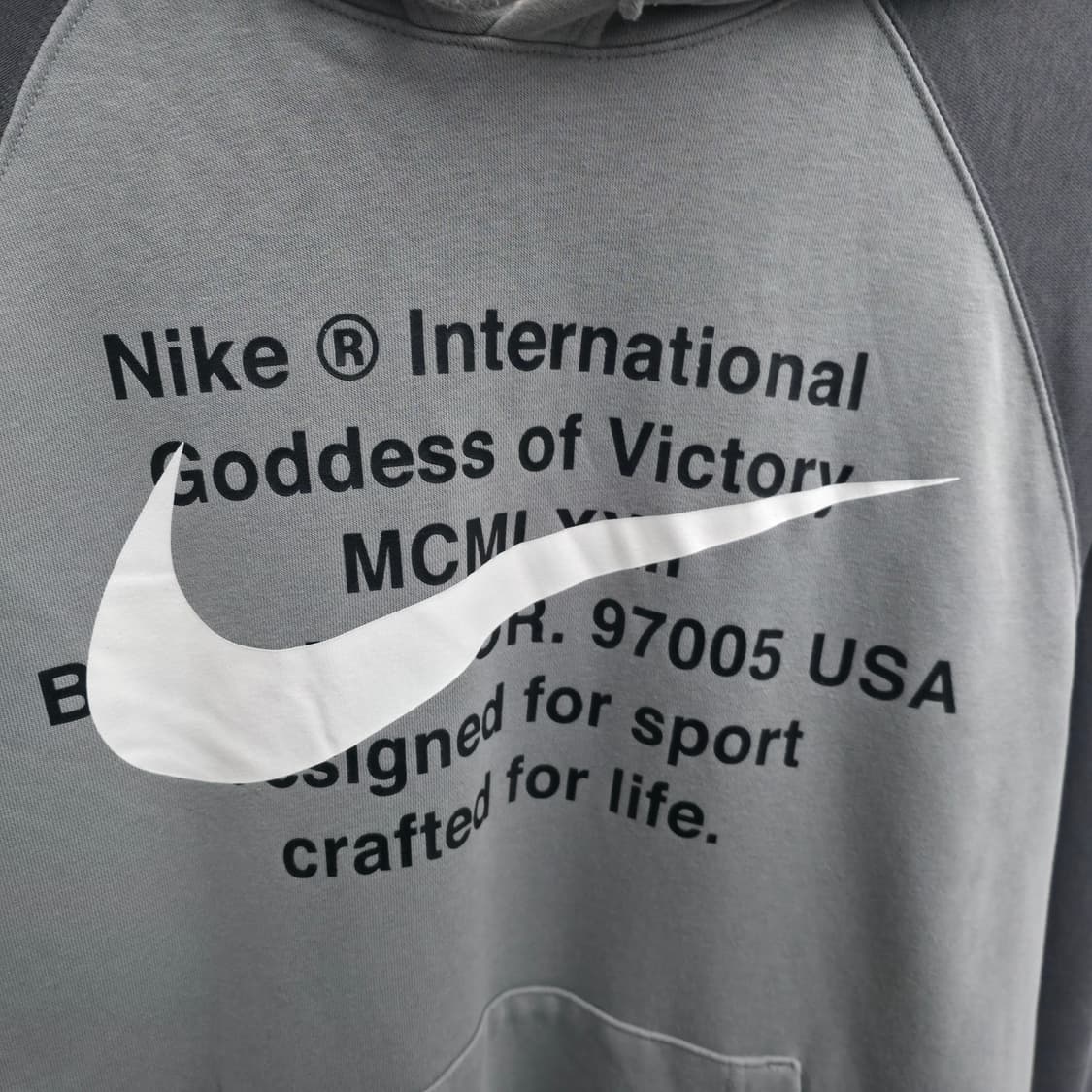 [L] 나이키 인터내셔널 후드티 그레이 상품이미지5