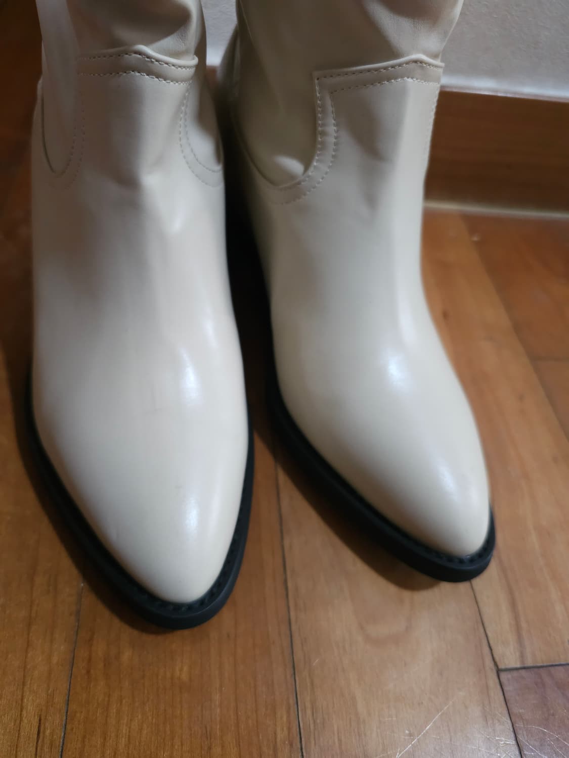 새상품)에펠클래식 비건 웨스턴부츠 아이보리 245 상품이미지7