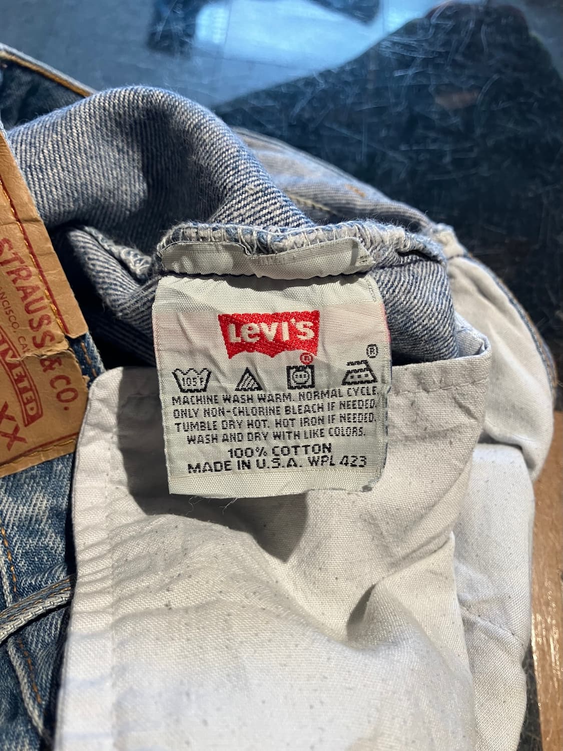 90s USA 빈티지 리바이스 501 데님 팬츠 상품이미지9