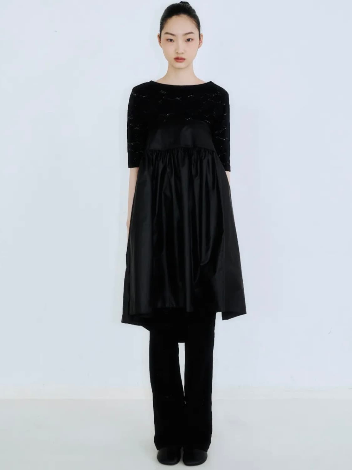 Glossy button wrap skirt 상품이미지4