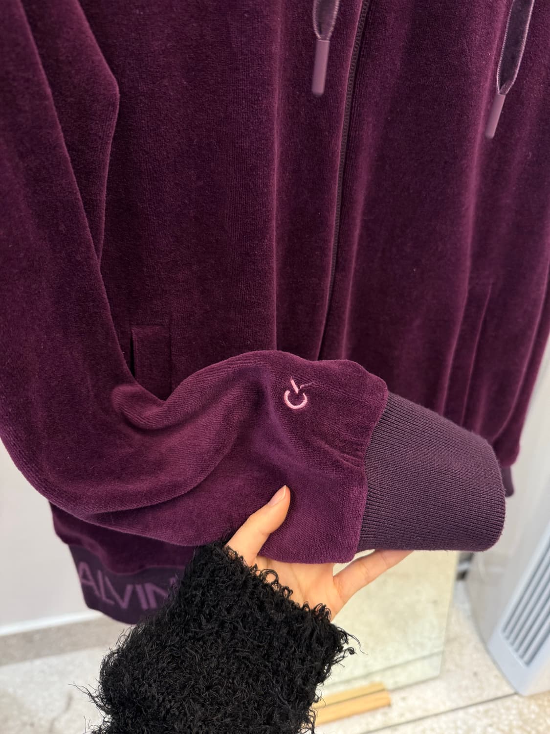 Calvin Klein Vintage Velvet Hooded ZipUp 상품이미지7