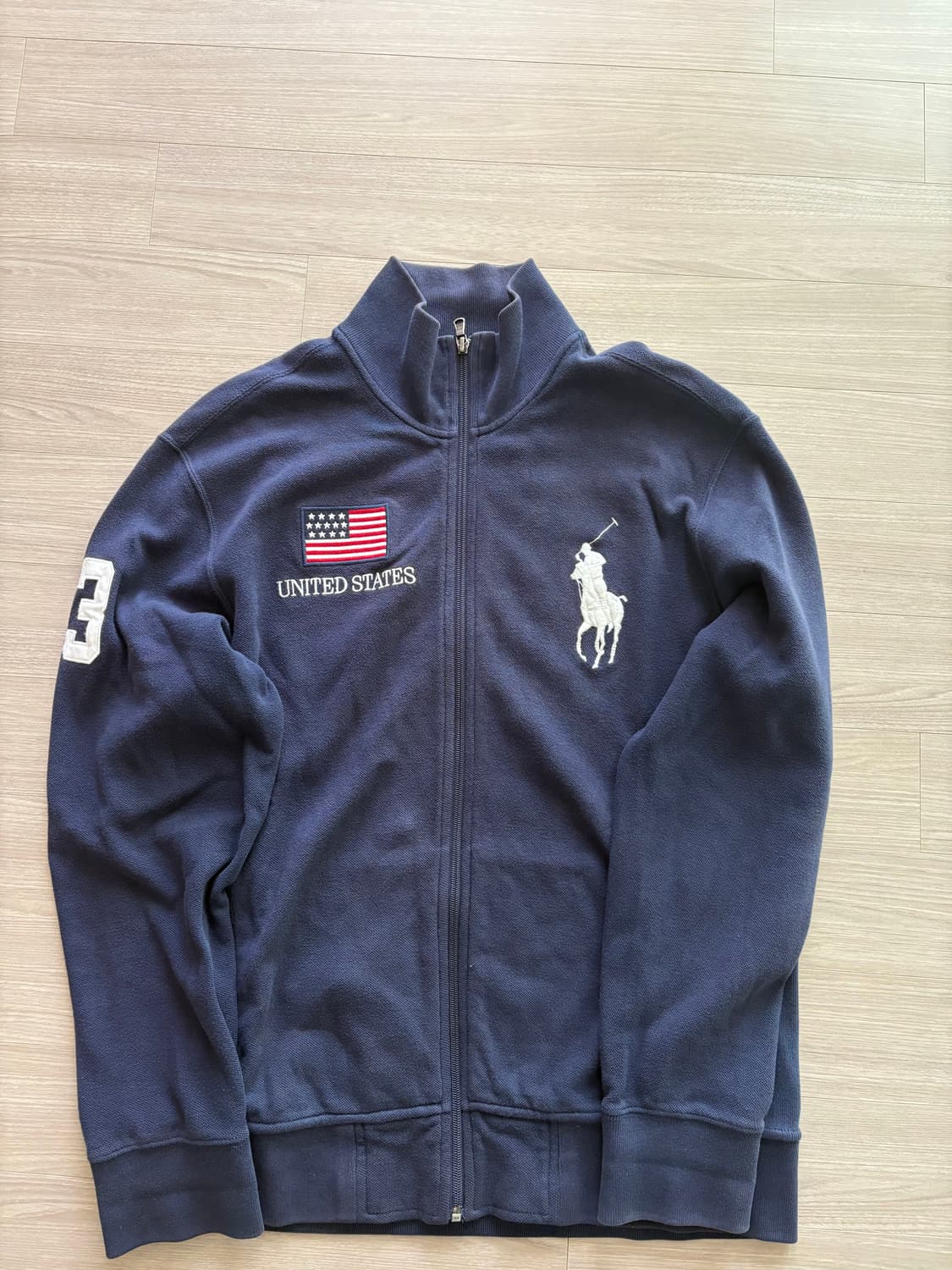 폴로 빅포니 성조기 집업 네이비 L 상품이미지1