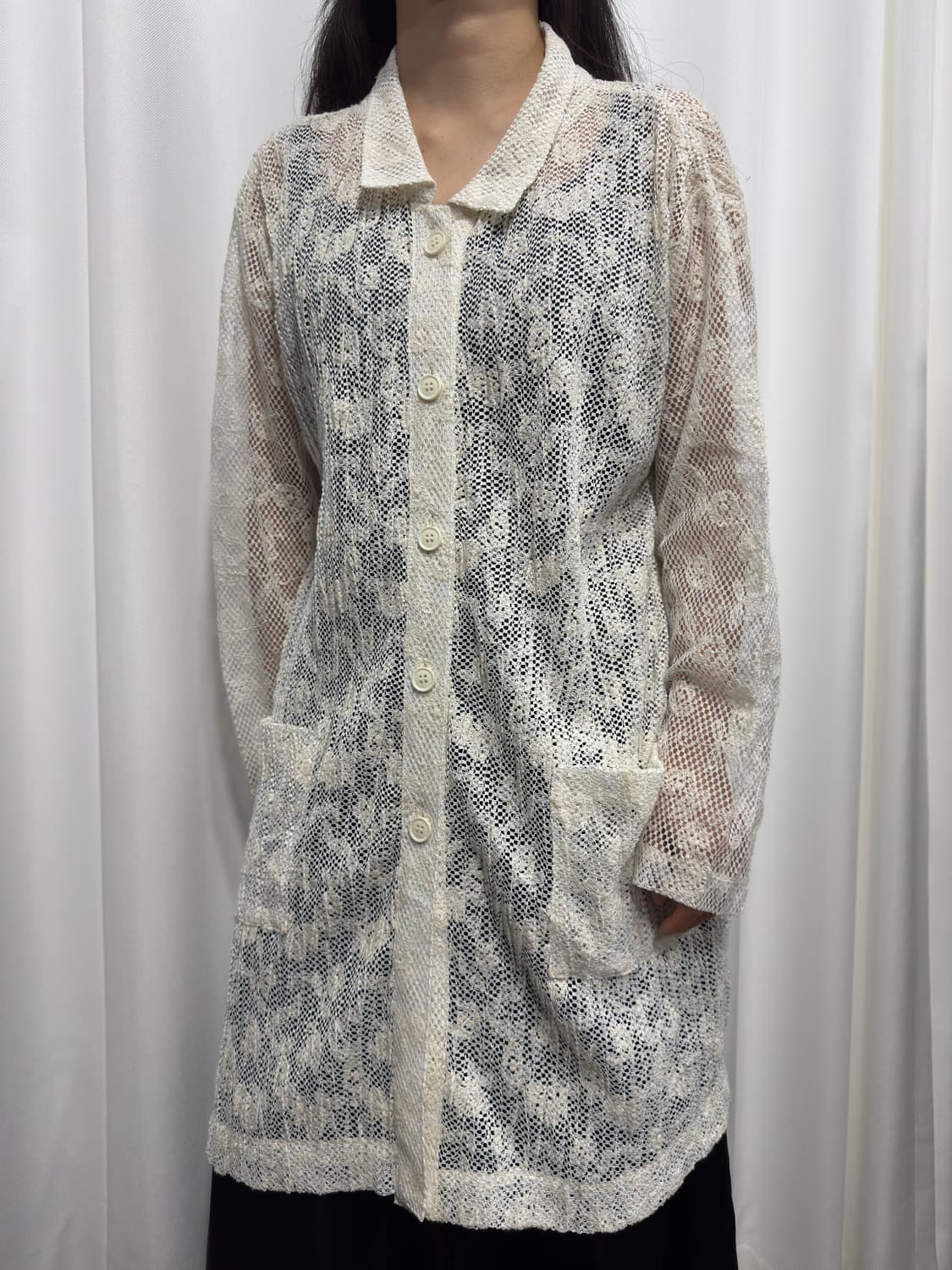 white lace coat 상품이미지2