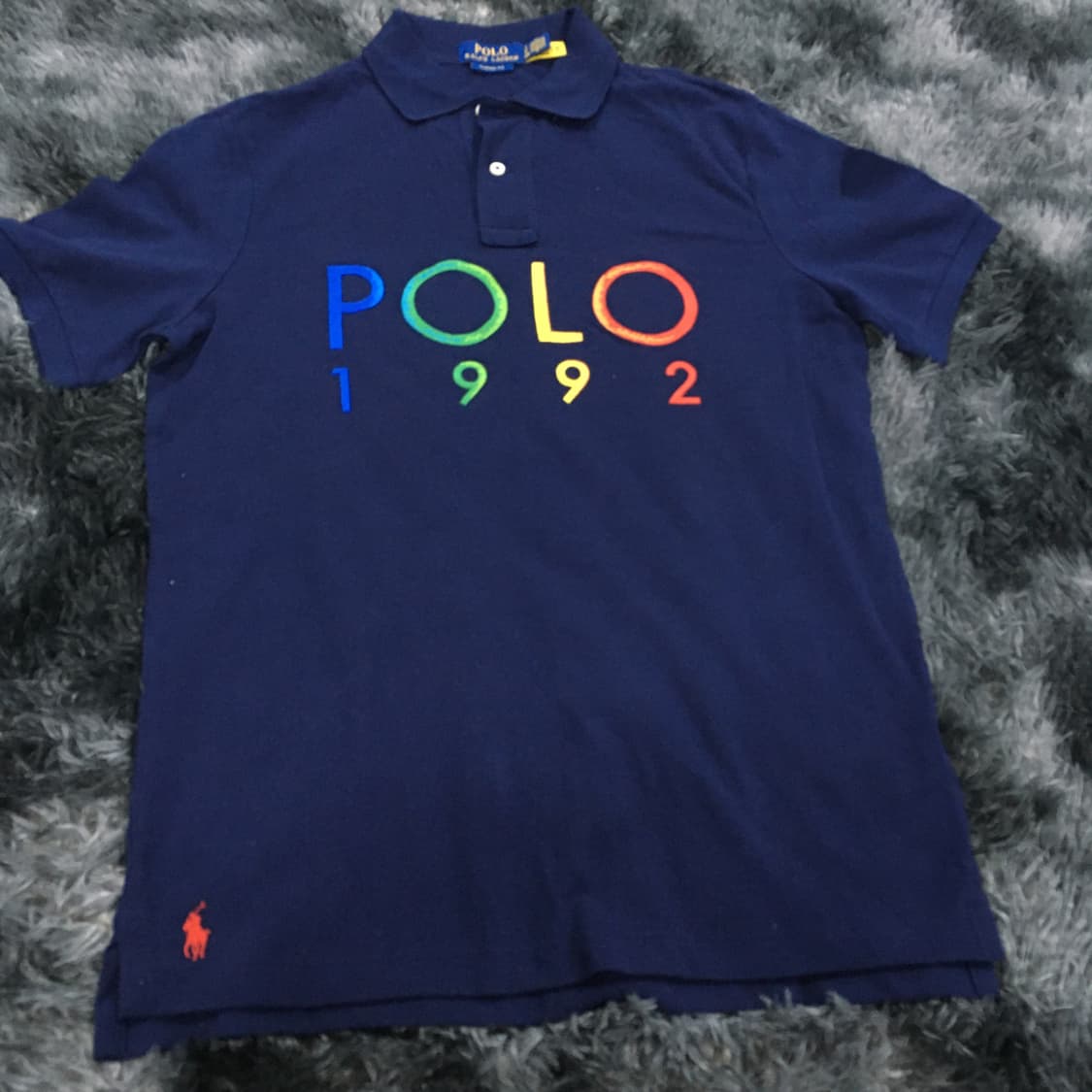투티/0262 폴로 랄프로렌 1992 클래식 핏 카라 반팔티 자수 로고 상품이미지3
