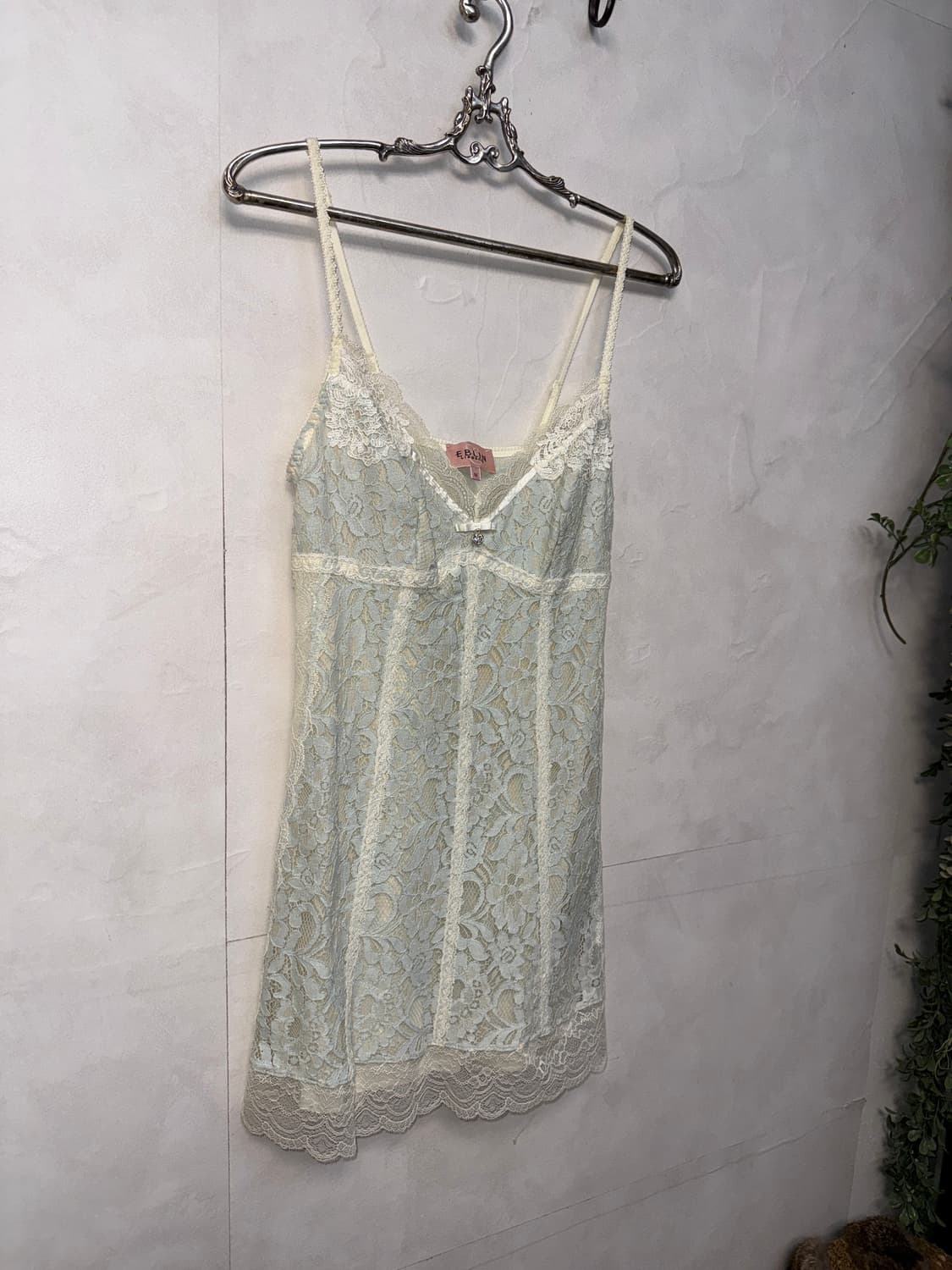 Eblin mint fairy floral lace slip ops 상품이미지4