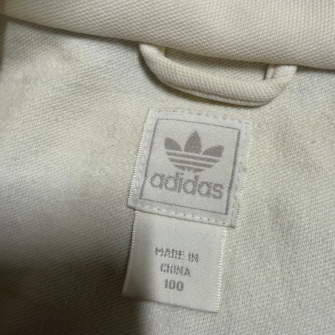 아디다스 화이트 져지 집업 100 상품이미지3