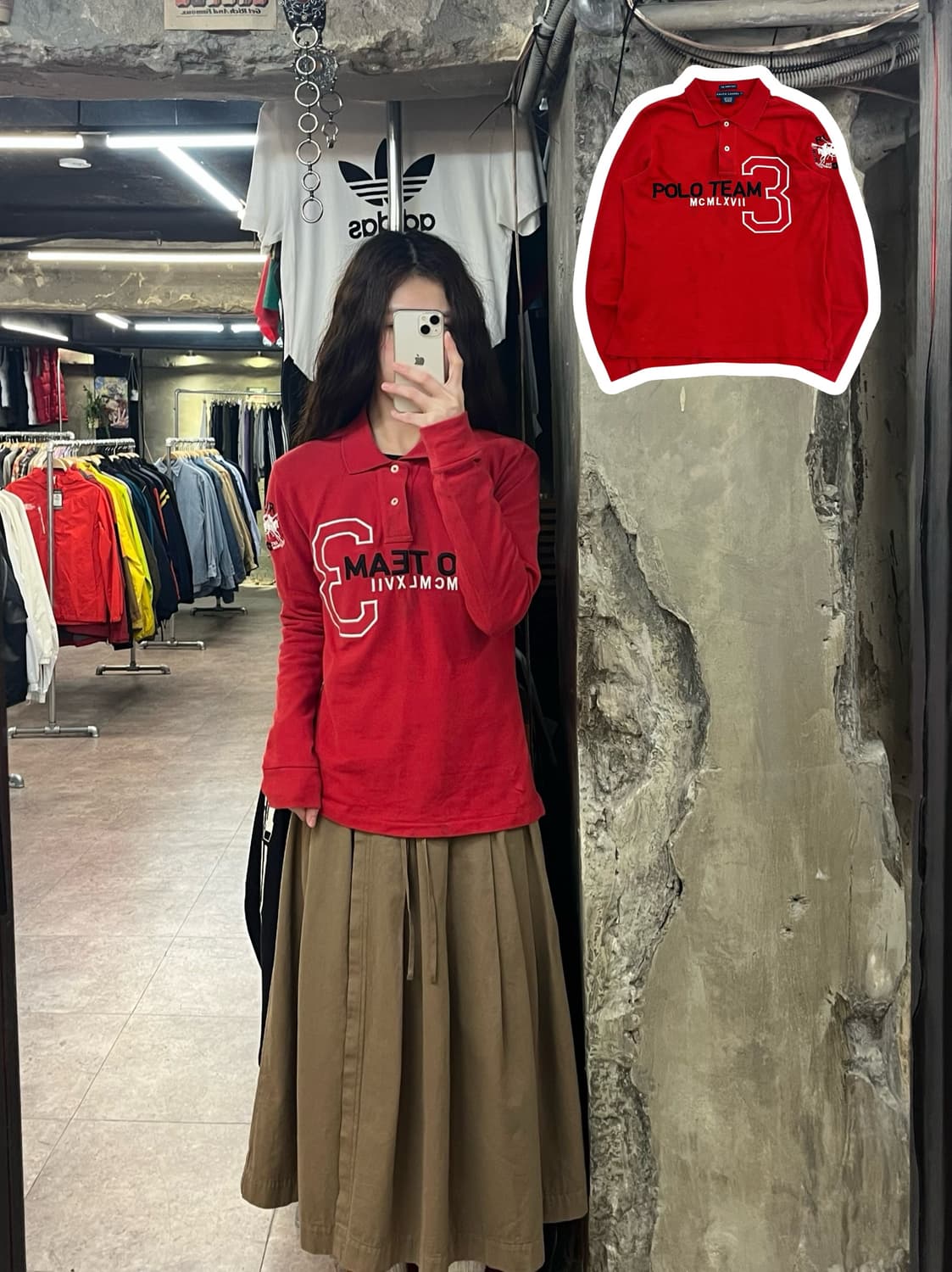 폴로 랄프로렌 치프키프 카라티 레드 L #csz2313 상품이미지1