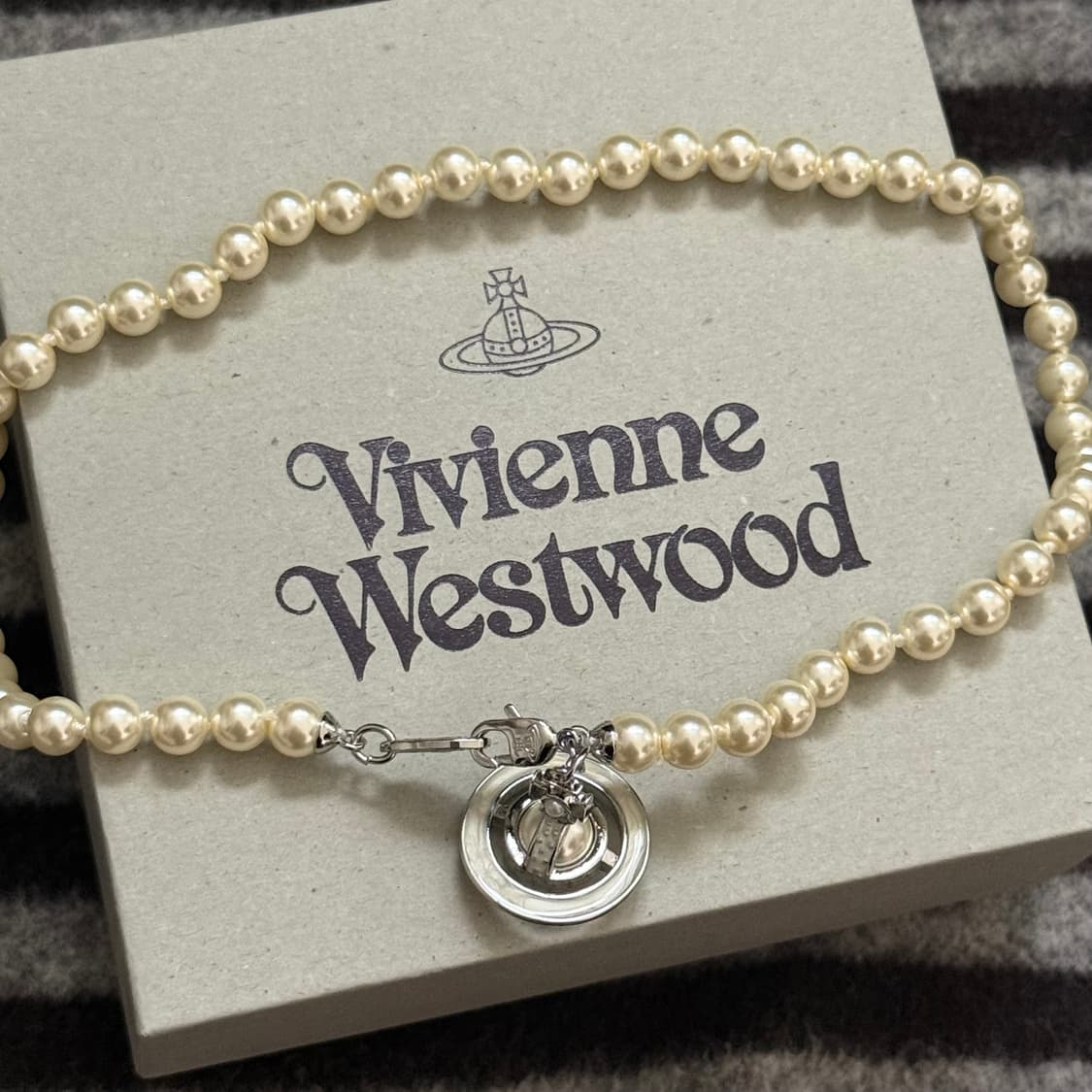 비비안웨스트우드 시모네타 orb 진주 초커 목걸이 상품이미지2