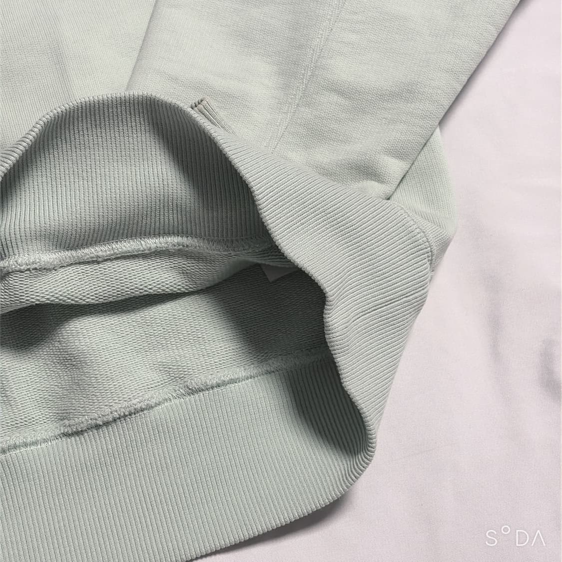 아미 빅로고 하트 로고 민트 오버핏 맨투맨 S 상품이미지6