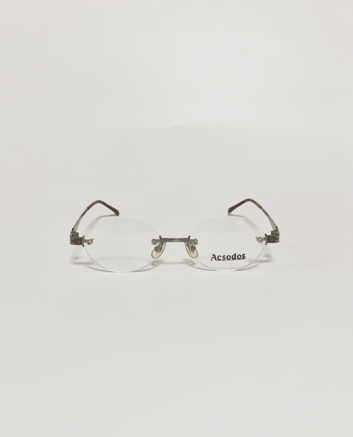 데드스탁 무테 타원형 엔틱 실버 안경테 1511 상품이미지2