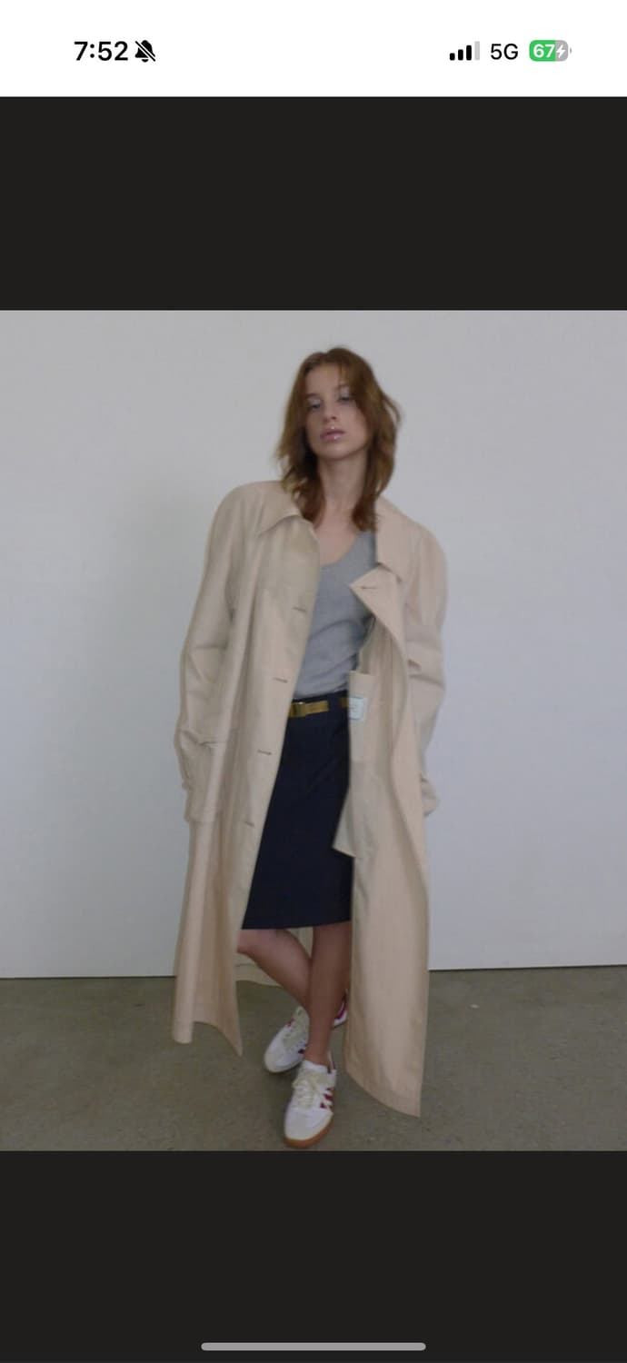 오버듀플레어 김나영트렌치 새상품 상품이미지3