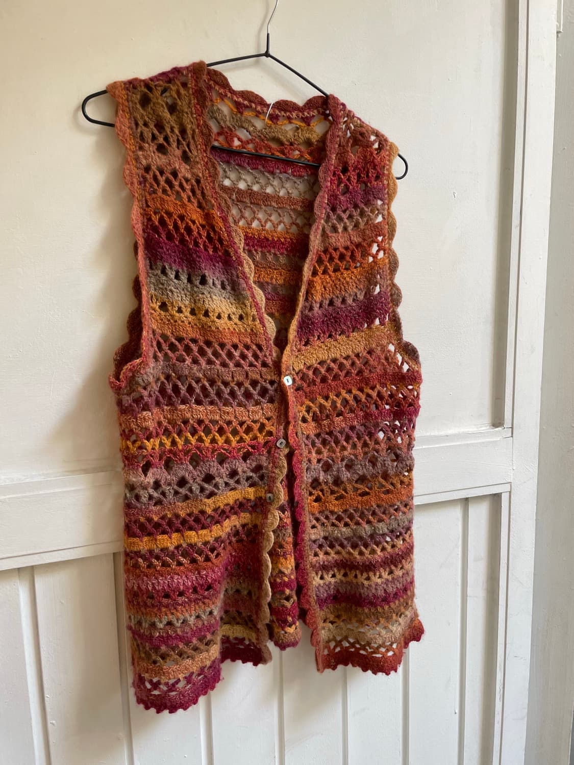 VTG crochet knit vest 상품이미지4