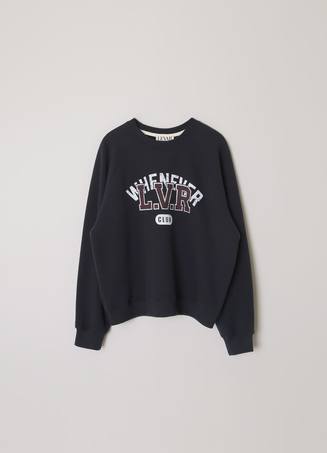L.V.R Overlay Sweatshirt - Navy 상품이미지1