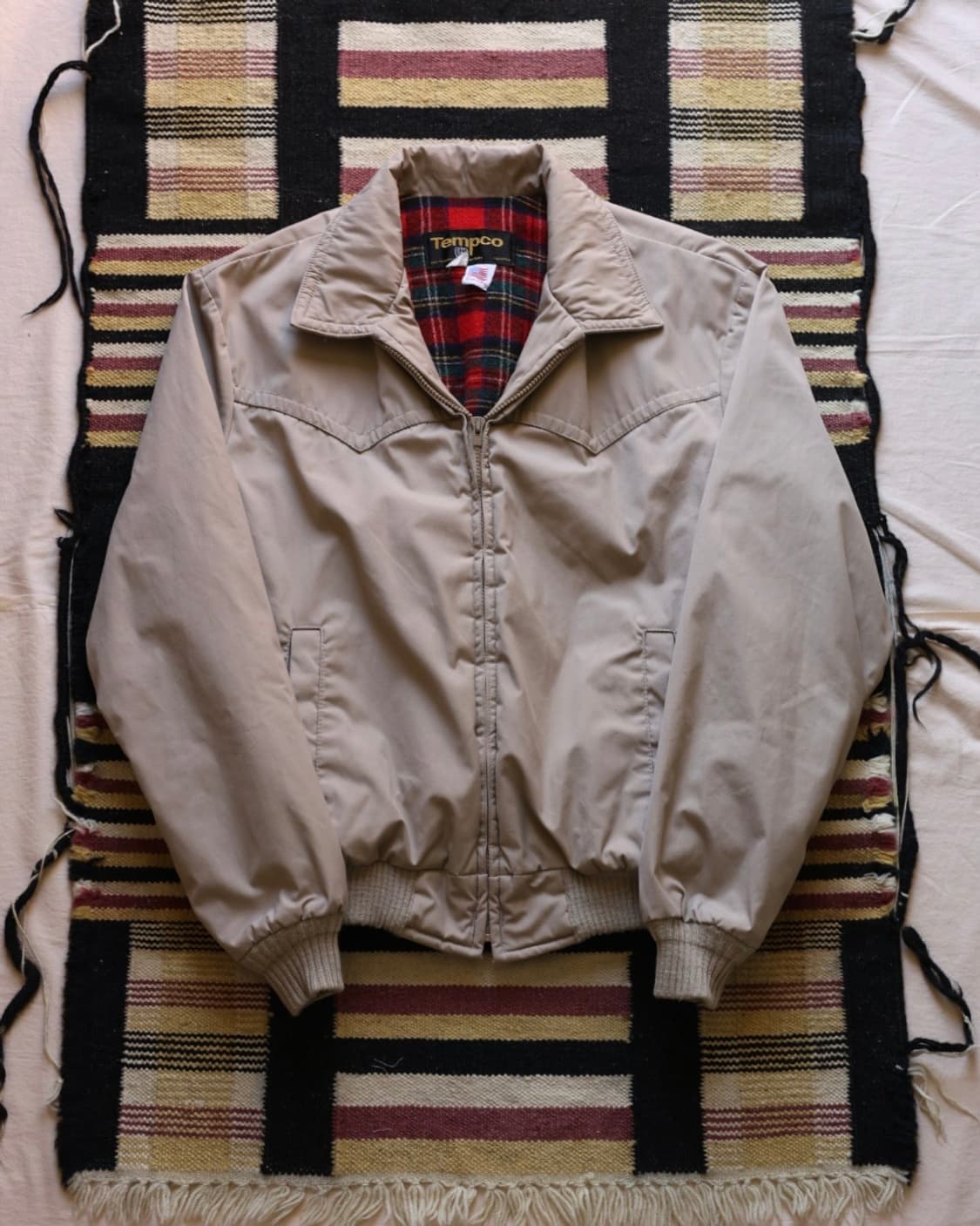 Tempco(템포) 7~80s 웨스턴 자켓(플란넬 라이닝) 상품이미지1