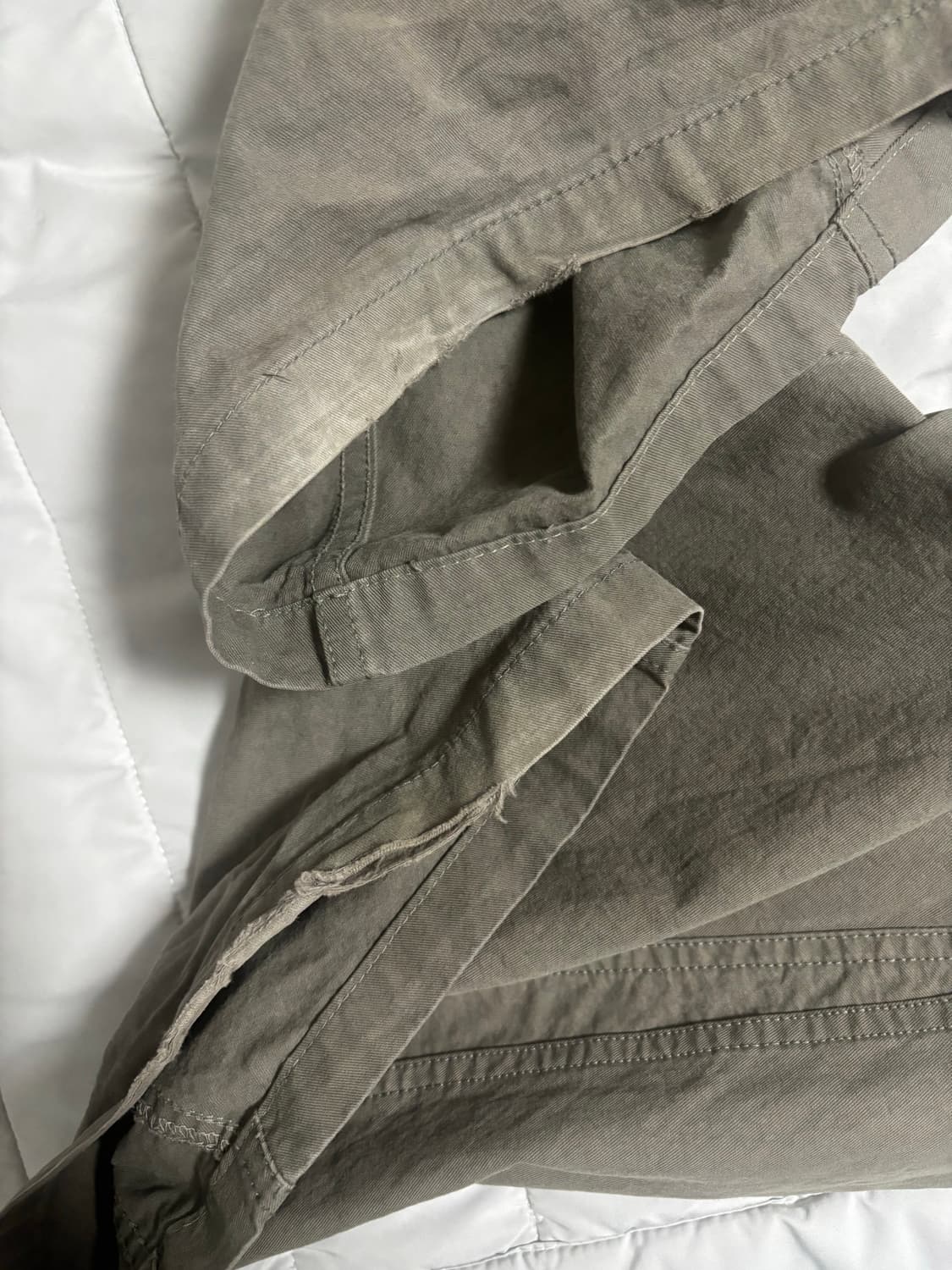 아르반 섹션 라인 워시드 팬츠_빈티지 베이지 2사이즈 상품이미지3