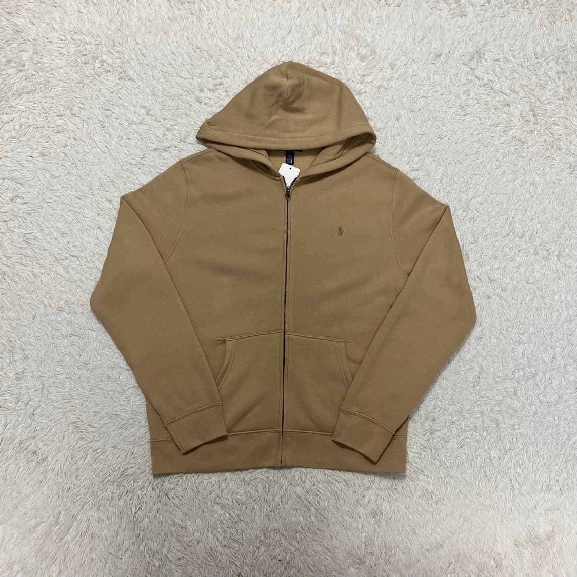 Polo Ralph Lauren beige zip-up hoodie 상품이미지4