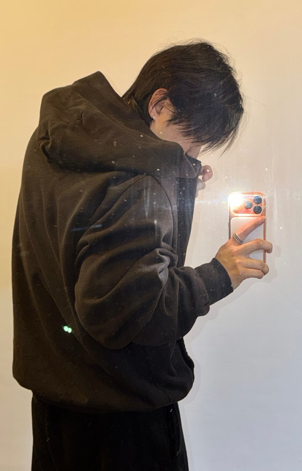 이지갭 블랙 후드집업 상품이미지2