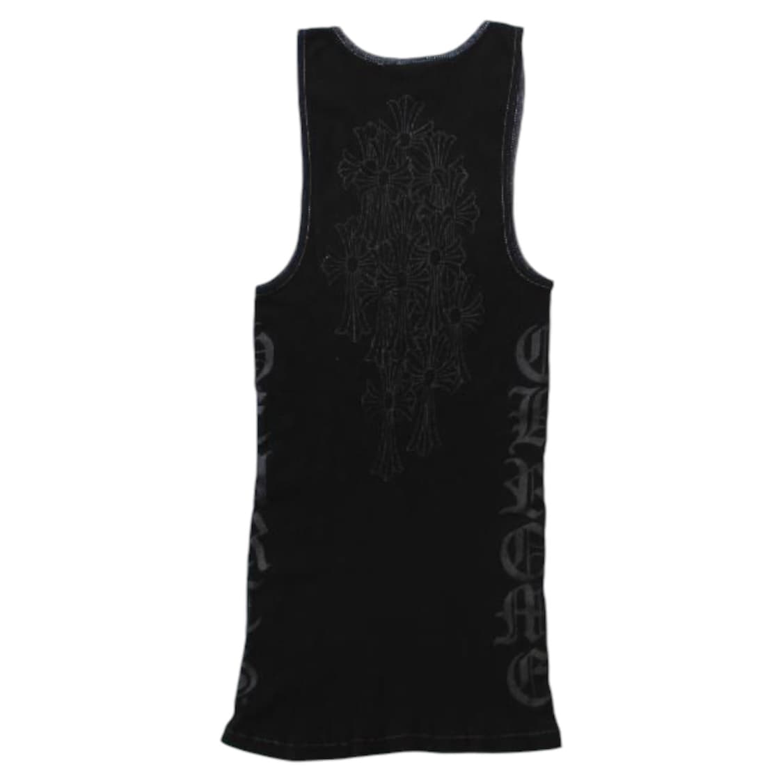 빈티지 크롬하츠 대거 세메터리 탱크탑 블랙아웃 상품이미지2