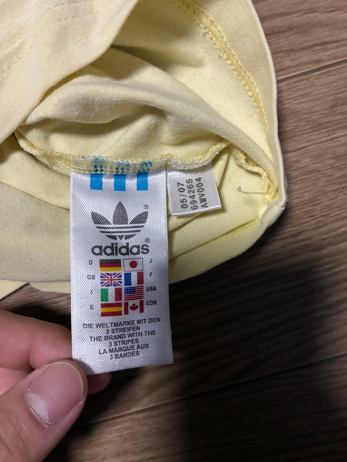 95) 아디다스 오리지널 래글런 링거티 레몬 상품이미지5