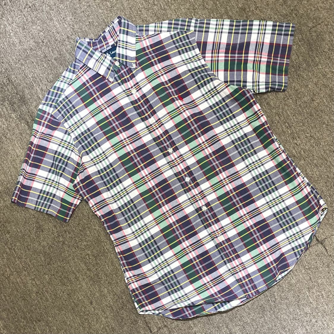 (M) POLO 폴로 랄프로렌 체크 반팔 셔츠 클래식핏 상품이미지1