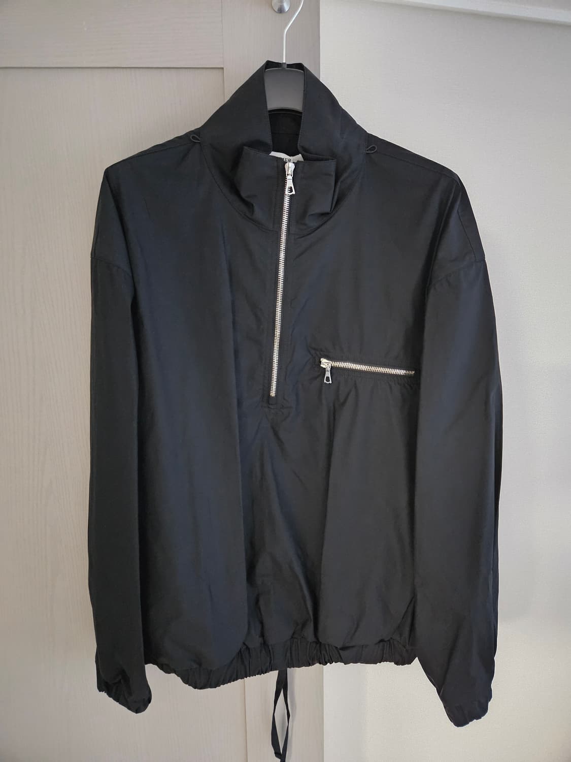 rier 리에르 윈드브레이커 코튼 블랙 M사이즈 상품이미지1