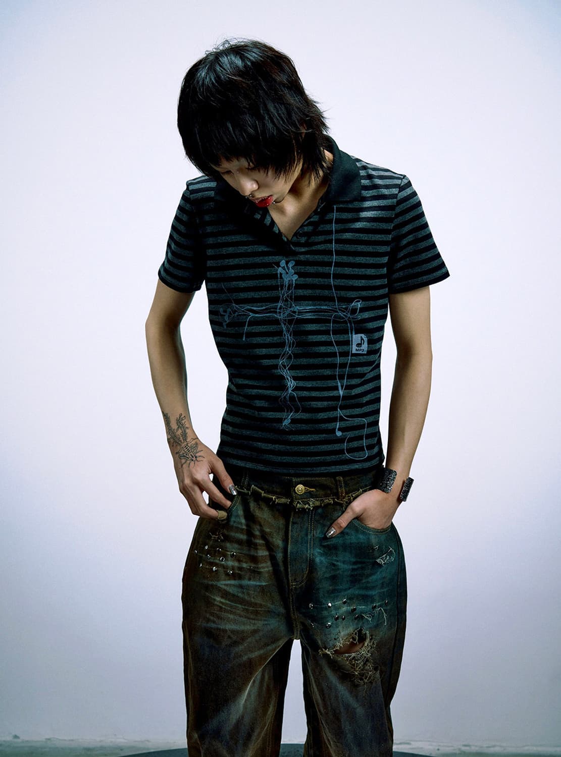 B.access earphone line polo t  상품이미지2