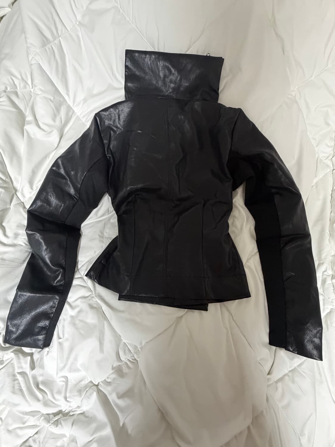 릭오웬스맛 빈티지 하이넥레더자켓 상품이미지3