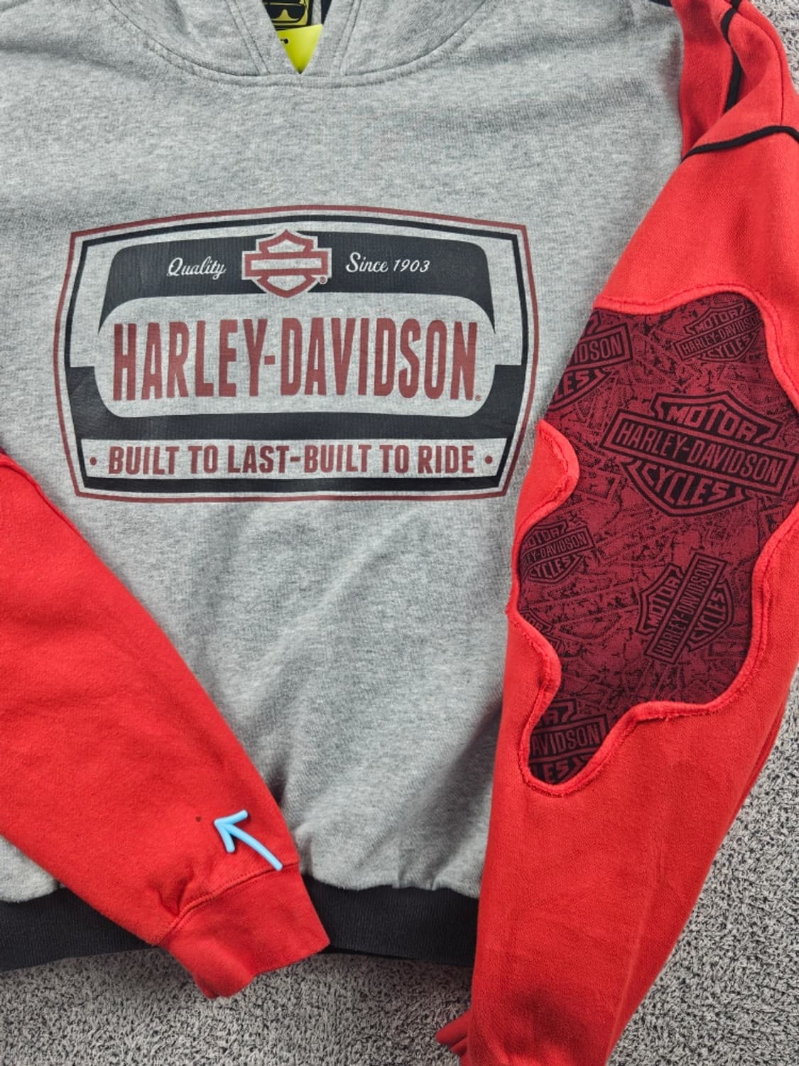 할리데이비슨 리워크 커스텀 스웻 후드 티셔츠 ( 4XL ) / 11241 상품이미지7