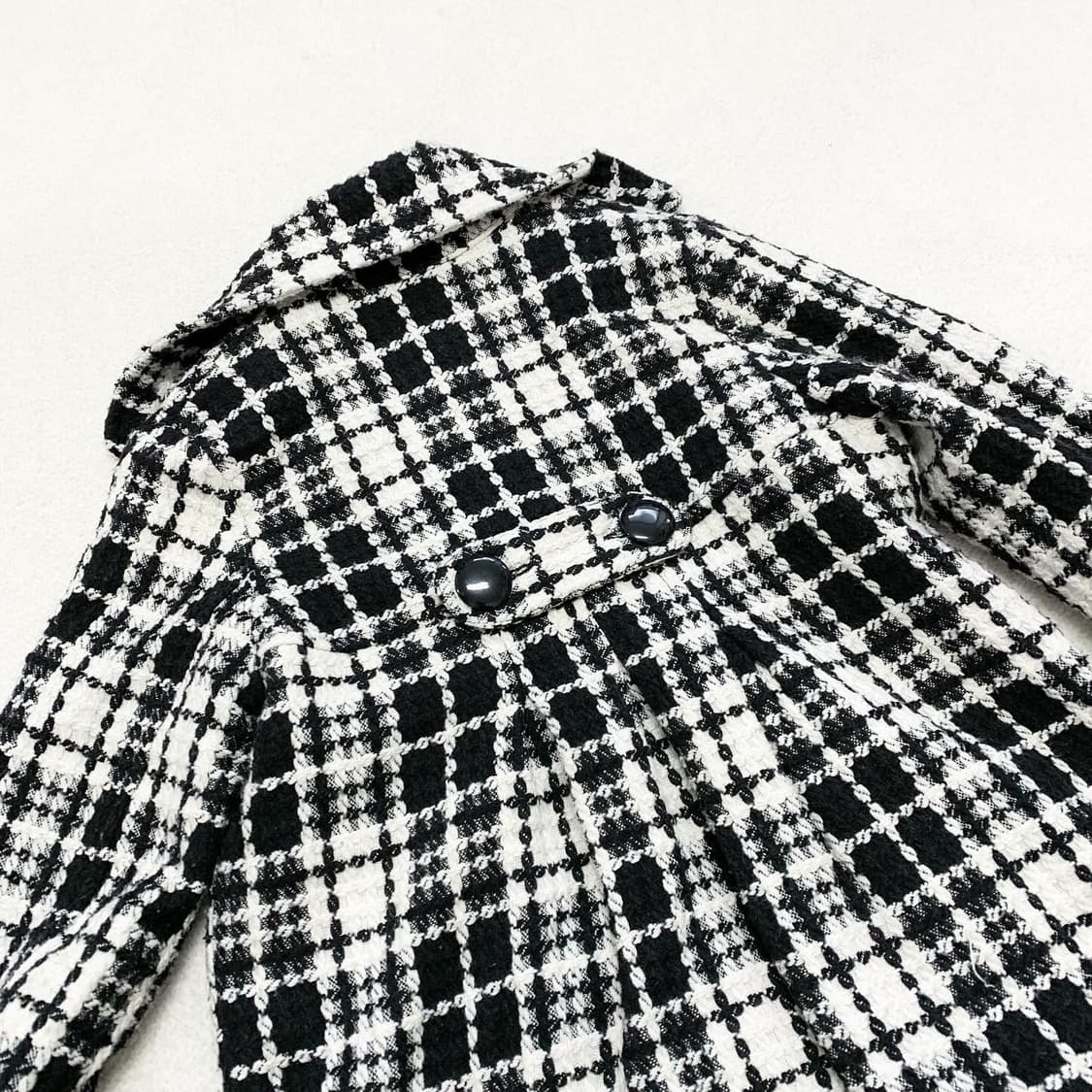 오네갸루 체크 갸루 숏코트 상품이미지2