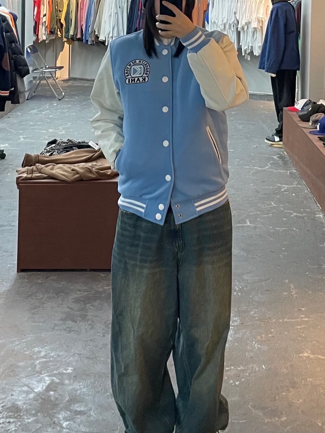 칼카니 빅로고 바시티 자켓 H1310 상품이미지1