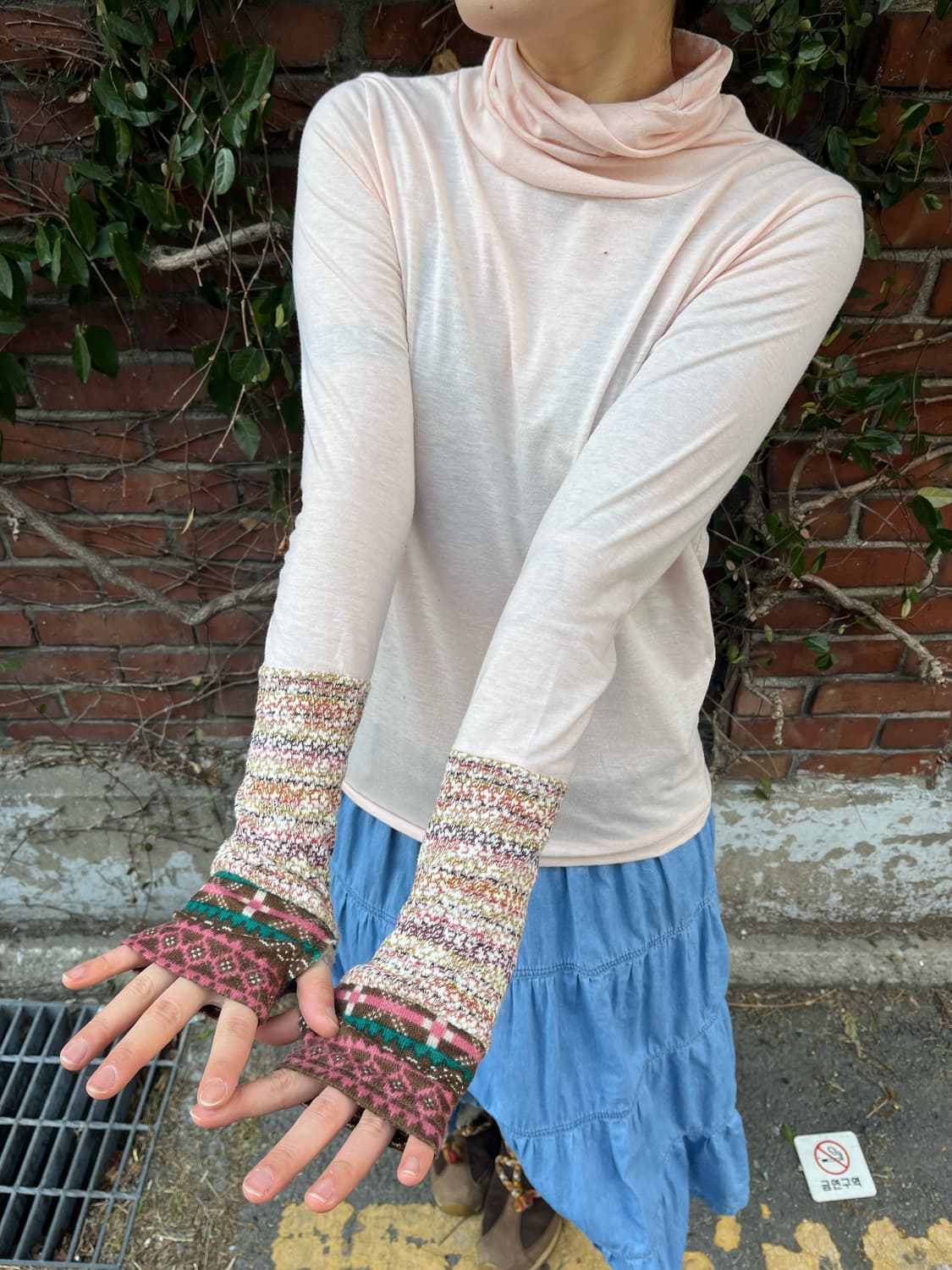 소매 워머 포인트 하이넥 상품이미지2